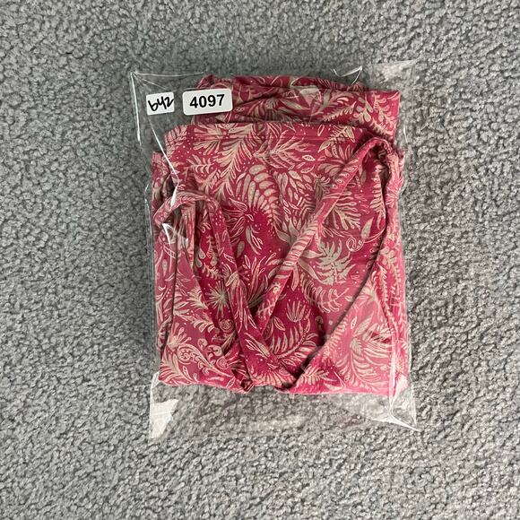 Patagonia Amber Dawn Dress Women L Pink Floral Criss Cross Back Worn Wear - Picture 8 of 8